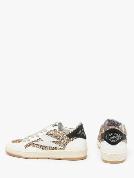 Sneakers Uit Leder Semerdjian Goud women DANY ander zicht 2